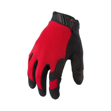 212 PERFORMANCE Touchscreen Compatible Mechanic Gloves in Red, Medium MGTS-BL02-009